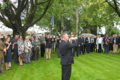 WW 1 Tours, Etreux,  Last Post ceremony, 27 August 2014