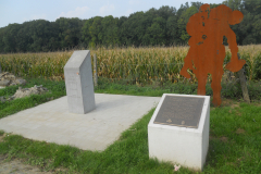 WW 1 Tours, Messines, Division marker, 16th and 36th, Messines battle, Wytschaete